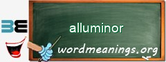 WordMeaning blackboard for alluminor